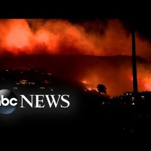 Orange County wildfire threaten expensive accurate property l WNT